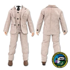 Complete Light Brown Business Suit for 12 Inch 1/6th Scale Figures (With Body)