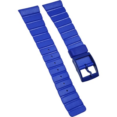 VINTAGE  -21 x 16 MM - BLUE  - OLD STOCK - SPECIAL WATCH STRAP - BRACELET / BAND