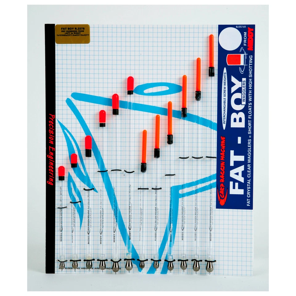 MIDDY TACKLE POSE MIDDY CRYSTAL CLEAR CARP FAT BOY, KLARE KARPFEN KNICKLICHT POSE, VORBEBLEIT