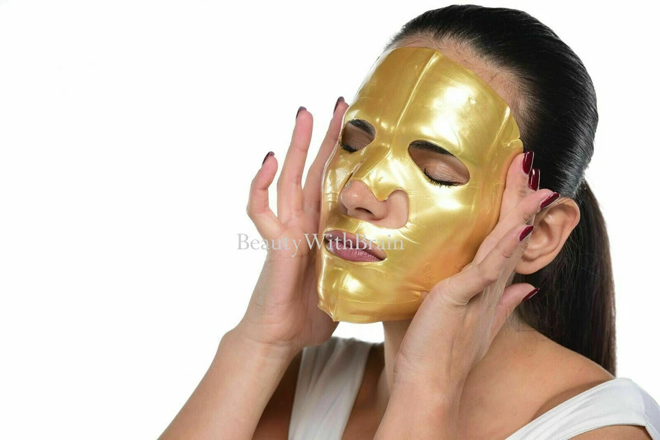 Gold Anti-wrinkle Face Mask Eye Lip Mask Bio-Collagen Anti-aging Dark Circles - image 4 of 4
