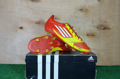 Adidas F50 adizero Leathers FG V20647 Orange boots Cleats mens