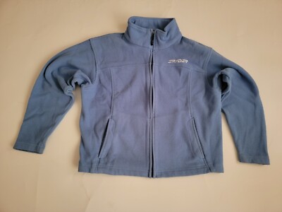 Spyder Fleece Small Mens Size Full Zip Baby Blue Solid Outdoor Skiing Hiking 