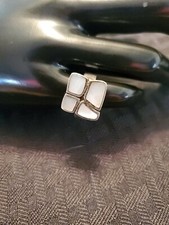 Vintage Sterling Silver 925 Abalone With Inlaid Abalone Ring Sz 6.5