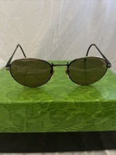 Vtg Boulevard Boutique 3111 Brown Gray Round Metal Sunglasses 51-19-140 A/PTR