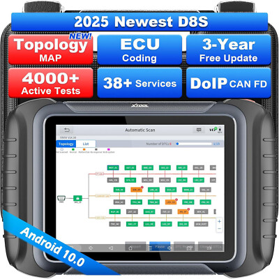 XTOOL D8S OBD2 Diagnosegerät Topologie Mapping Alle System Diagnose CANFD & DOIP