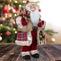 Deko Weihnachtsmann 60Cm Oscar Rot Stehend Santa Claus Dekofigur Weihnachtsdeko