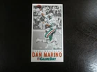 1992 Gameday National # 15 Dan Marino Autograph Signed Card Miami Dolphins JSA