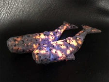 4.7" Yooperlite whale Natural Hand Carved Crystal Skull Reiki Crystal Decor 1pc