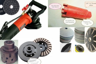 masonry Tools / Stone Fabrication Professional Wet Polisher Complete Diamond Kit