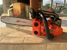 12” Top handle X-Force Climbing Chainsaw 2 Cycle Cuts Trees Similar To Echo