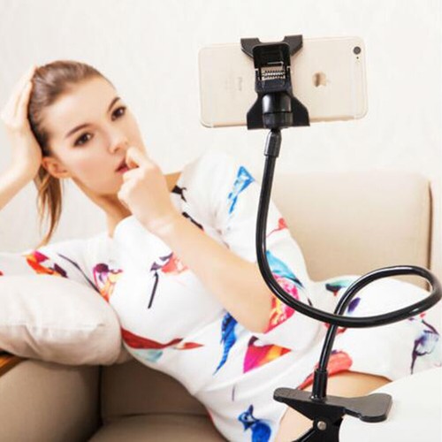 Universal Fauler Mobil Telefon Ständer Halter Flexibel 360 Bett Tisch Clip v