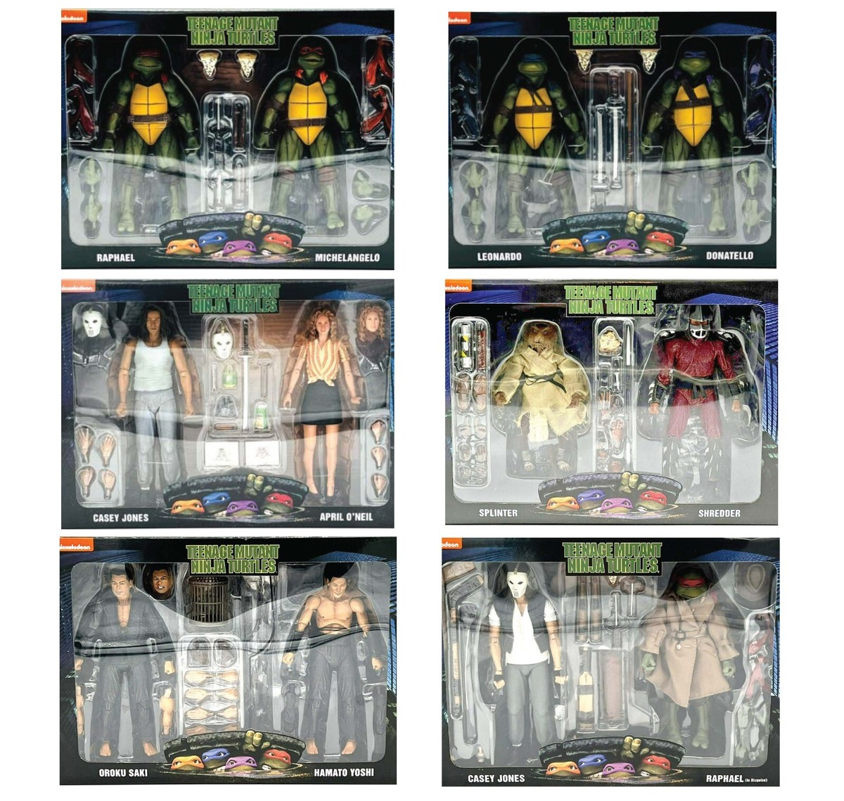 TMNT NECA Teenage Mutant Ninja Turtles 1990 Movie Action