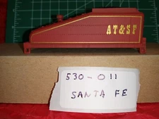 SLOPEBACK TENDER BODY SHELL AT & SF ALL PLASTIC  BY IHC/PERFECTA NEW 530-011