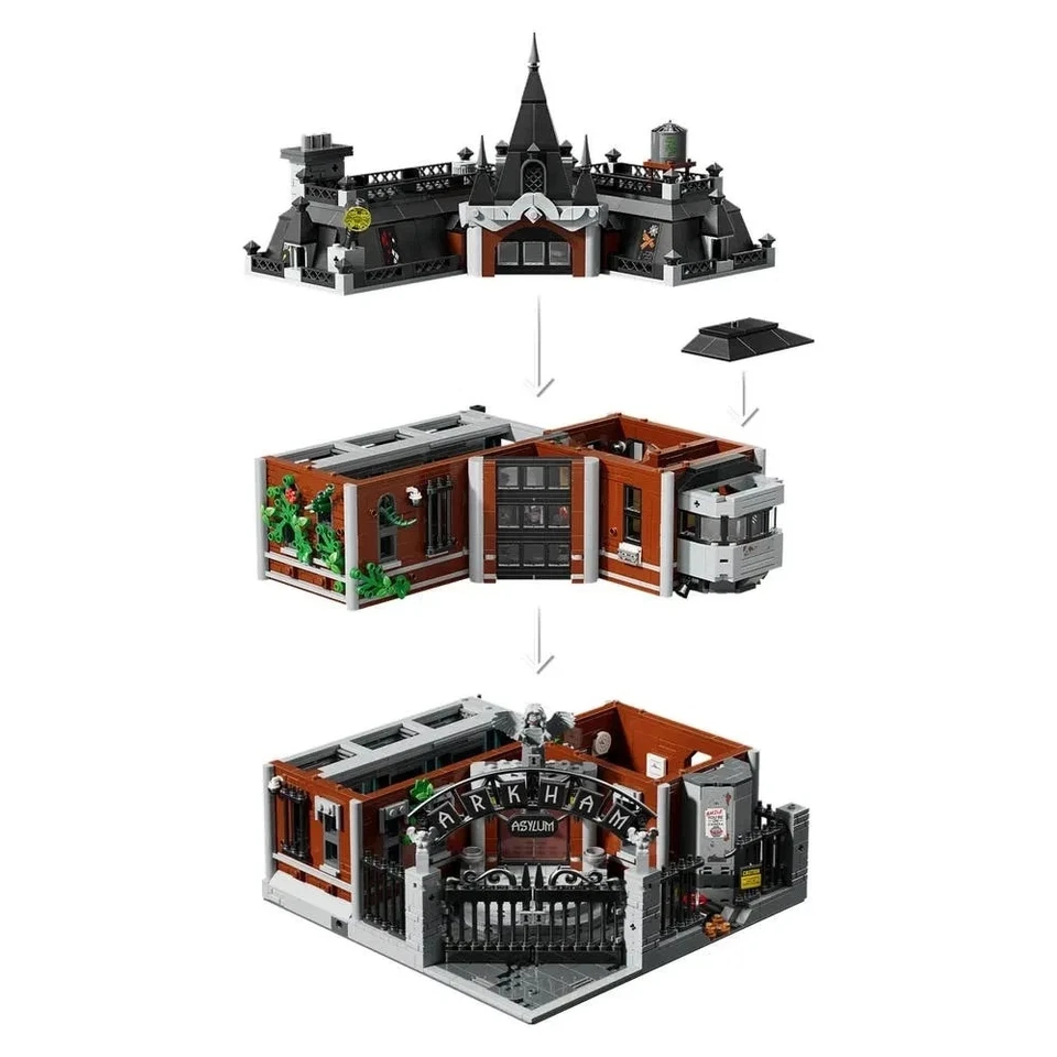 Lego 76300 Arkham Asylum SOLO EDIFICIO | No incluye minifiguras Foto 3 de 4