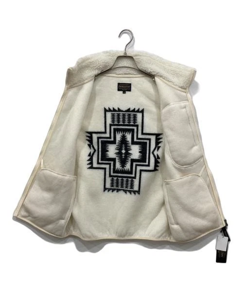 PENDLETON                    Boa fleece vest ivory 4475-7017 - Image 3 of 3