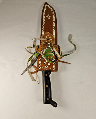 Vintage La Marca Corneta Machete With Leather Sheath No. 284 | eBay