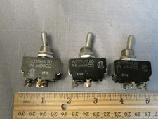 (3) A-H 3/4 HP Toggle Switches Panel Mount for Hughes MCW-550 Welder