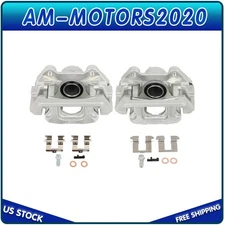 Rear Pair Brake Calipers Left Rigtht For 2009-2015 Honda Pilot w/Bracket