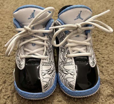 Nike Air Jordan Dub Zero Size 4c Kids Model DV1358-114 Blue/black/white Shoes