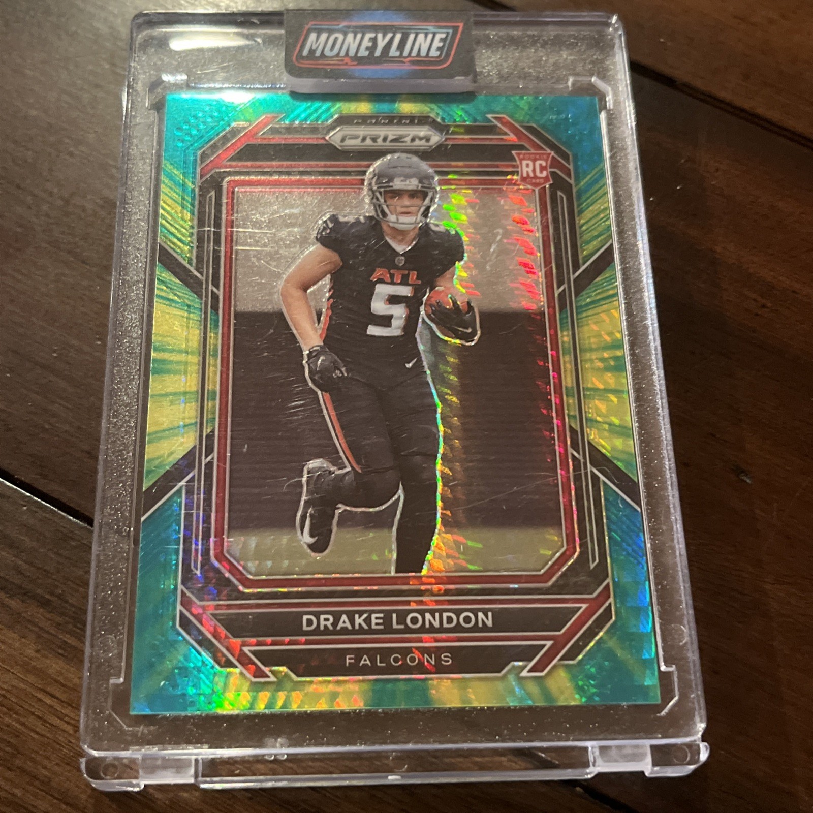 2022 Panini Prizm - Rookies Drake London #308 Hyper Prizm /175 (RC)