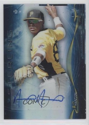 2014 Bowman Sterling Prospect Blue Refractor 22/25 Alen Hanson Auto 01zv