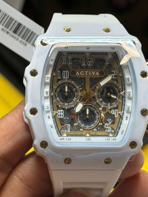 Activa Circuit X Invicta 44.3mm Skeleton Dial PC Case Watch NEW