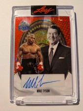 MIKE TYSON Auto 2026 Leaf Metal PRESIDENTS DAY Autograph Boxing 1/1
