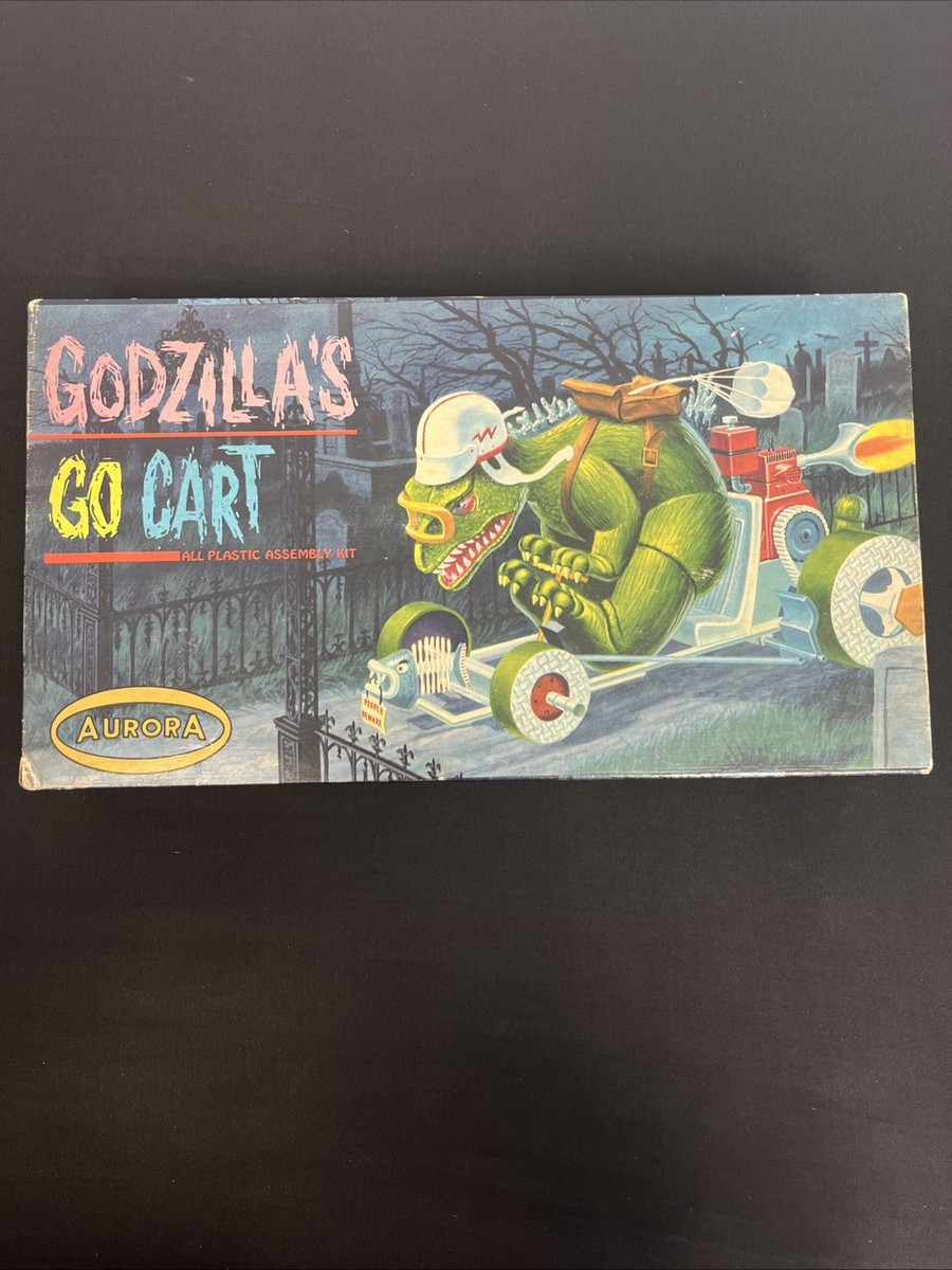 1966 Aurora Godzilla Go Cart SCARCE complete Model Kit 485-149 | eBay
