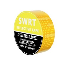 SWRT Reflective Tape 2 Inch x 30 Feet DOT-C2 Shining Star Fade Resistant Yell...