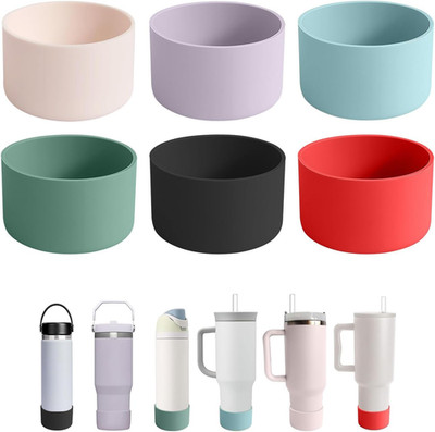 6Pcs Silicone Cup Boots for Water Bottle Fits Stanley/Hydro Flask/Simple Mode...
