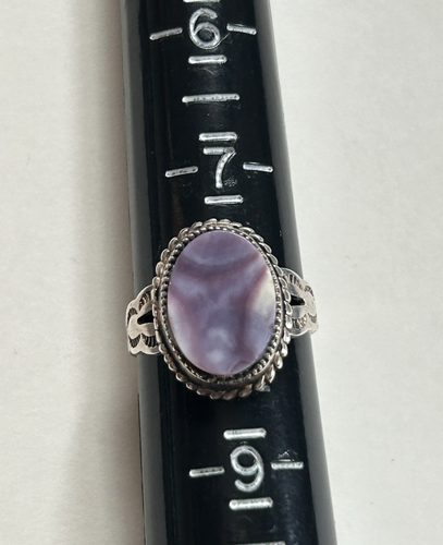 Vtg Bar-Tan Sterling Silver Lavender Quahog Clam Shell Southwestern ...