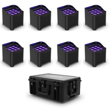 Chauvet DJ Freedom Par H9 IP Wash Light - 8 Pack with Case