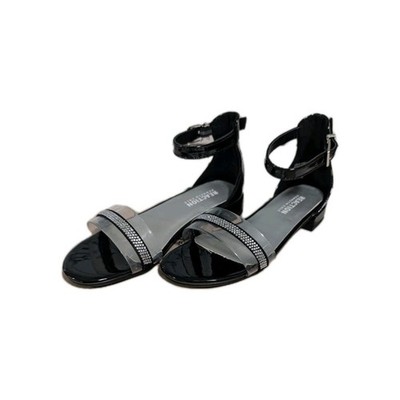 Kenneth Cole Reaction Bella Ray Girls Size 13 Black Embellished Sandals Party