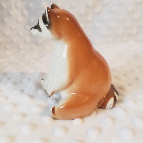 Lomonosov Russian Porcelain Raccoon Sitting Figurine 4+" - Bild 4 von 7