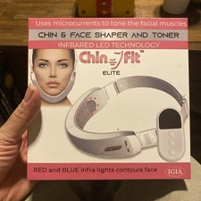 Chin Fit Elite Face Shaping Toner Infrared LED Red & Blue IGIA 