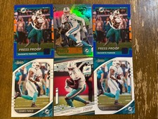 (6) DeVante Parker 2016 Prestige Xtra Points Green  Donruss Blue Press Proof Lot