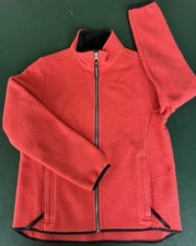 Vintage Woolrich Women's Technowool Wool Blend Full Zip Jacket Sz S Orange EC 