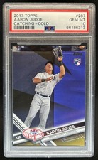 2017 Topps Aaron Judge Gold Rookie RC #/2017 New York Yankees #287 PSA 10