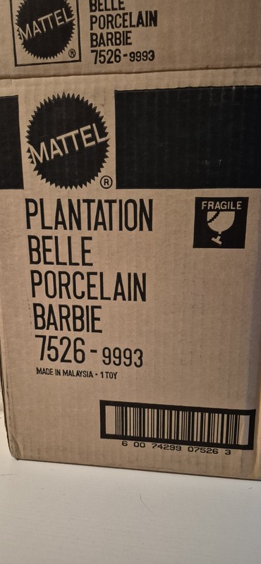 Barbie PLANTATION BELLE Porcelain 7526 New in Box 