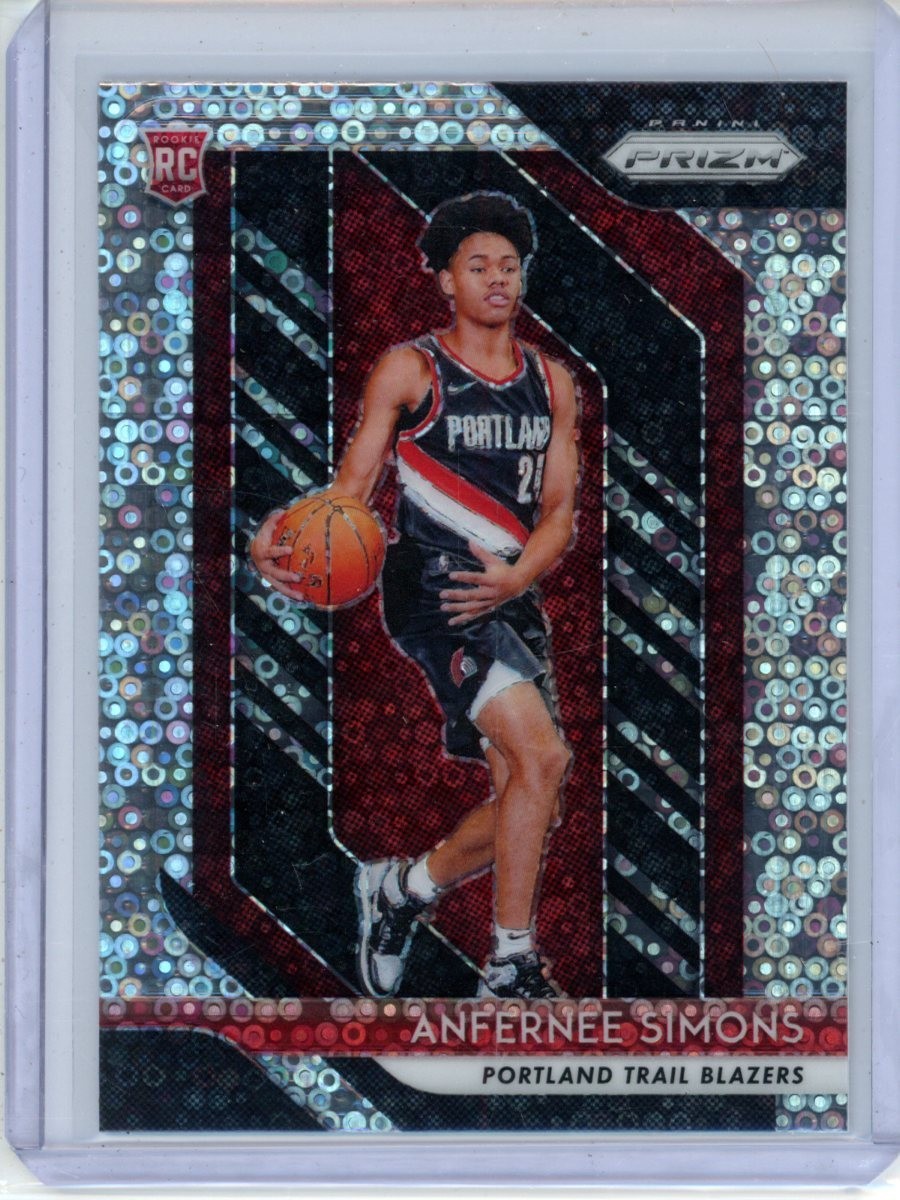 2018-19 Panini Prizm - Anfernee Simons #61 DISCO FAST BREAK Prizm (RC) INVEST