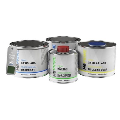 Autolack Dose Set für Nissan DAL Evergreen Pearl Midnight Pine Pearl 1,75L