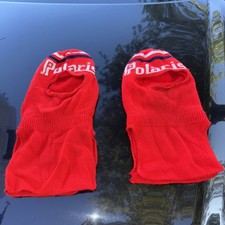2 Vintage Polaris Snowmobile Racing Stocking Winter Hat Beanie snocross Mask