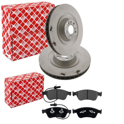 FEBI BREMSSCHEIBEN 385mm + BELÄGE VORNE passend für AUDI A8 S8 D3 4E
