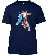Hippie Goat T-Shirt Made in the USA Size S to 5XL