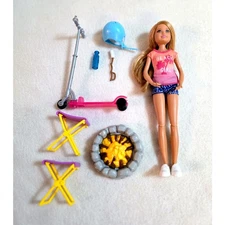 Skipper + fun access. - scooter helmet camp stools campfire bottle marshmallow