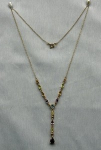 Collana Lavalier Multipietra