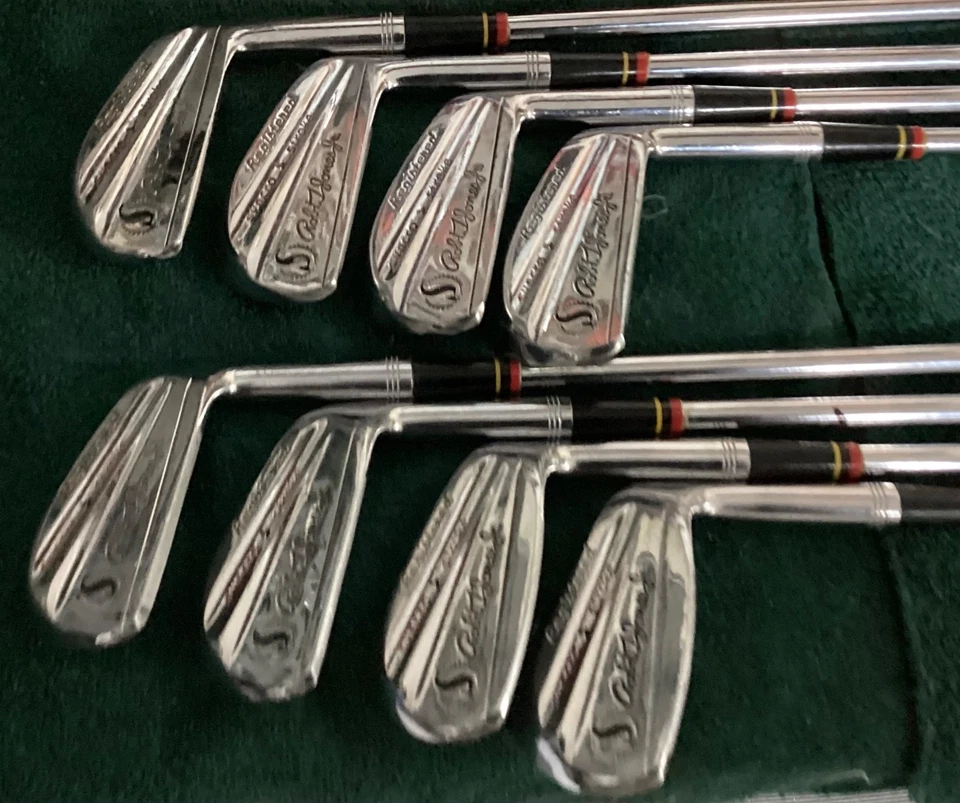 Rare Robert Jones Jr Spalding Iron Set 2 -9 Registered Syncro Stroke Golf Clubs - Image 2 of 4