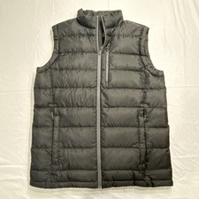 Guide Gear Field Tested Puffer Vest Mens L Black Duck Down Mock Neck Full Zip
