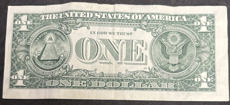 2021 San Francisco $1 Bill Tombstone 1849-1947 Fancy Numbers Note - Image 2 of 2