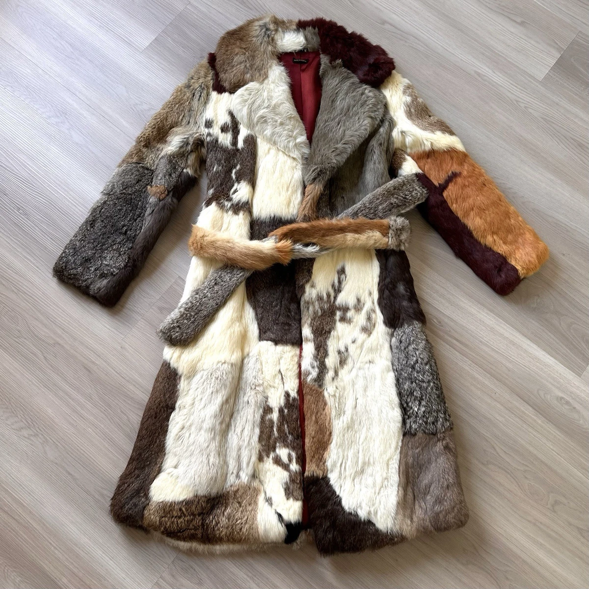 Rabbit Fur Multi-Color Vintage Coats, Jackets & Vests for Women 
